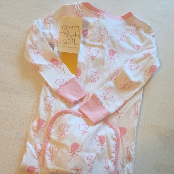 The Beaufort Bonnet Company Pink and White Baby Onesie - Picture 2 of 2